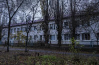 A view of the Kherson regional children's home in Kherson, southern Ukraine, Friday, Nov. 25, 2022. Throughout the war in Ukraine, Russian authorities have been accused of deporting Ukrainian children to Russia or Russian-held territories to raise them as their own. At least 1,000 children were seized from schools and orphanages in the Kherson region during Russia’s eight-month occupation of the area, their whereabouts still unknown. (AP Photo/Bernat Armangue)