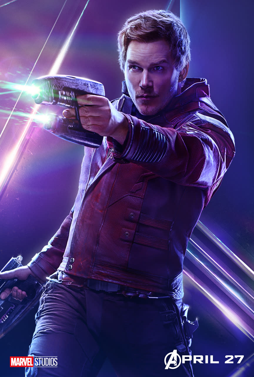 <p>Chris Pratt’s Earth expat Peter Quill now must join the fight to save his birth planet. (Photo: Marvel Studios) </p>