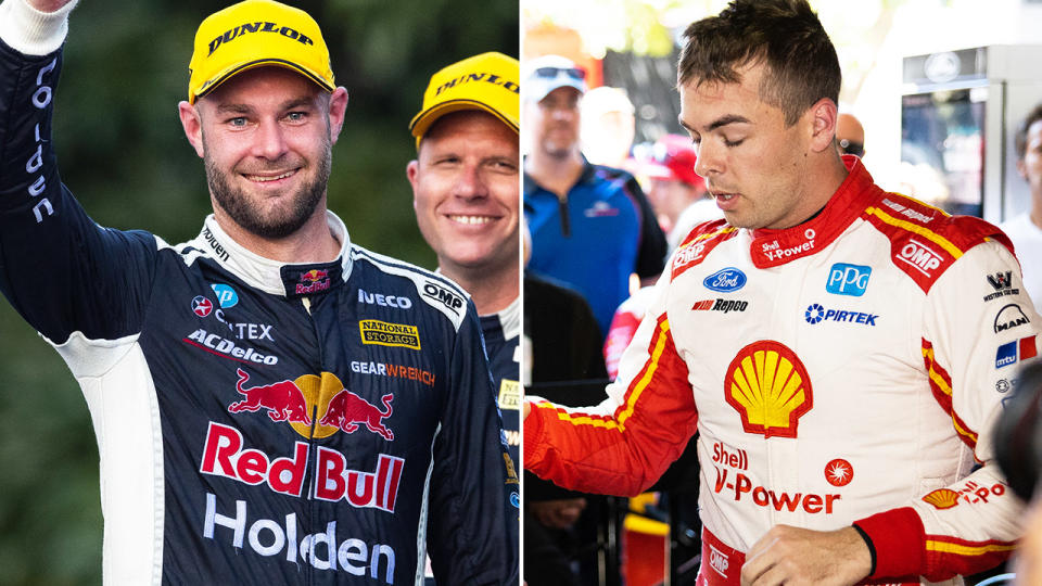 Shane van Gisbergen and Scott McLaughlin, pictured here at the Gold Coast 600.