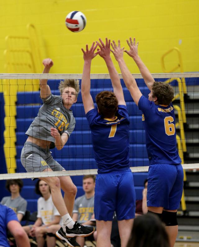 Manchester boys volleyball rallies for 3-set win over Central Regional