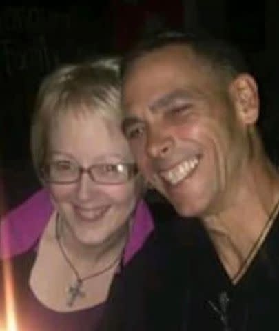 <p>Genesee County Sheriff's Office</p> Kelly McWhirter and Steven Higgins photographed together at night.