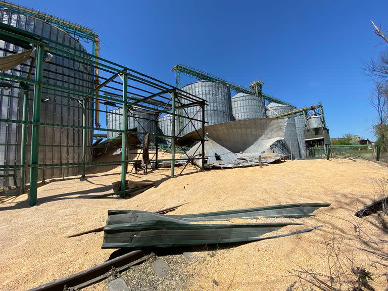 Los silos de la filial de A.Grain destruidos por misiles rusos