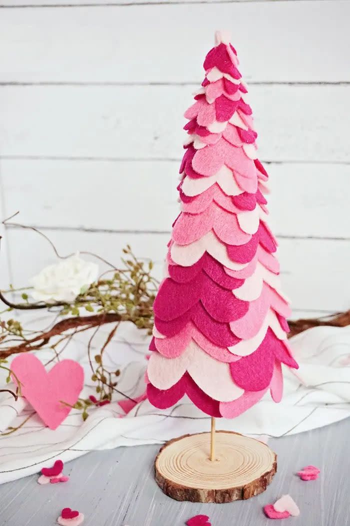 diy valentines day decorations heart tree