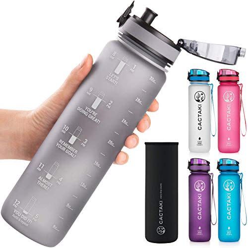 4) Cactaki 32 oz Water Bottle