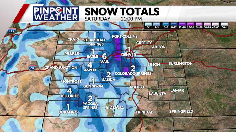 Pinpoint Weather: Snow totals through April 27