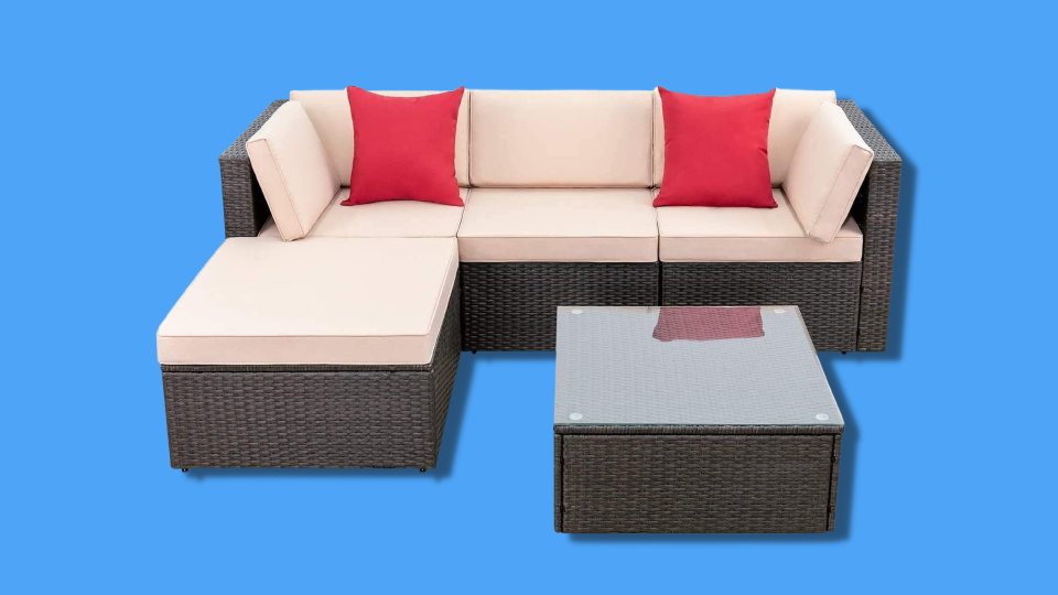 The best patio furniture on Amazon: Devoko sectional