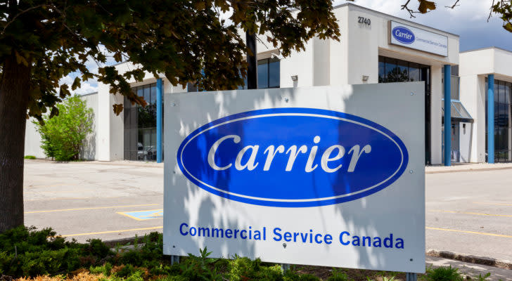 Carrier Sign outside of Carrier Commercial Service office Mississauga, Ontario, Canada