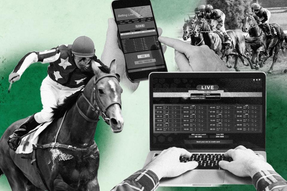 Horse racing is a staple of betting websites  (iStock/The Independent)