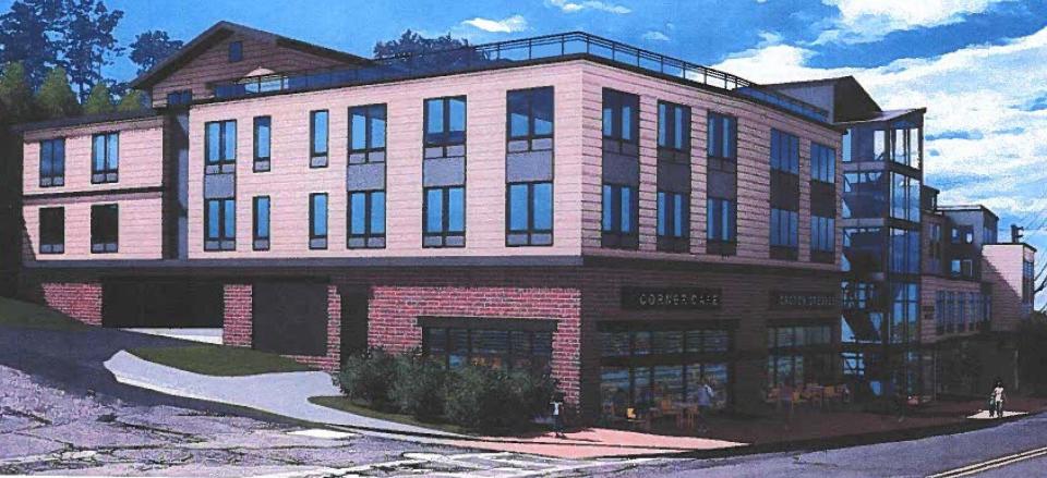 A rendering of the Crescent Manor Ossining development that will have 74 affordable-housing apartments.