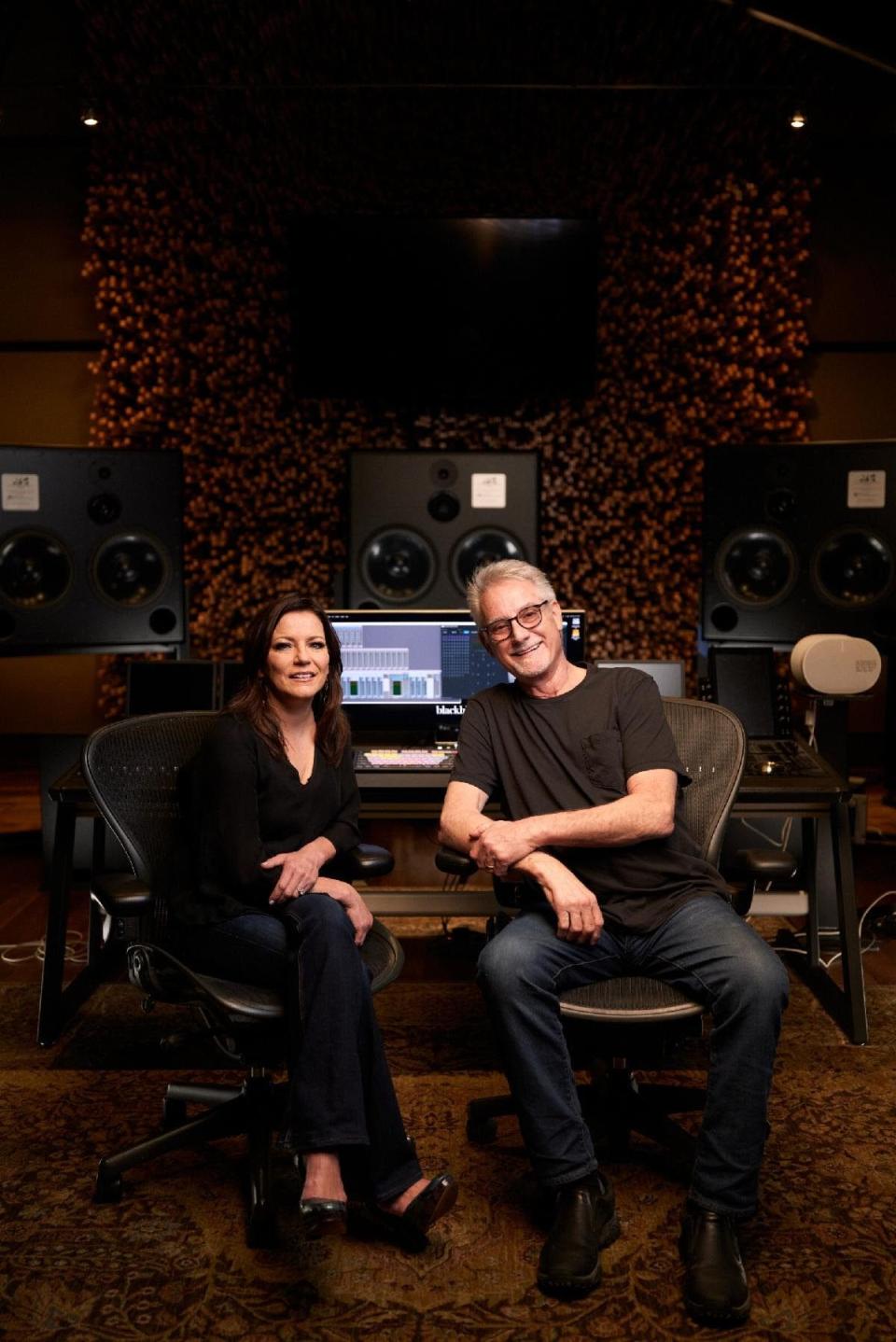 Martina McBride and husband John, a sound engineer and educator, at Nashville's Blackbird Studio, which the couple co-founded in 2002. The studio is a favorite of artists, musicians, producers and engineers worldwide, and has worked with a multitude of performers from A (Adele) to Z (Zac Brown Band).