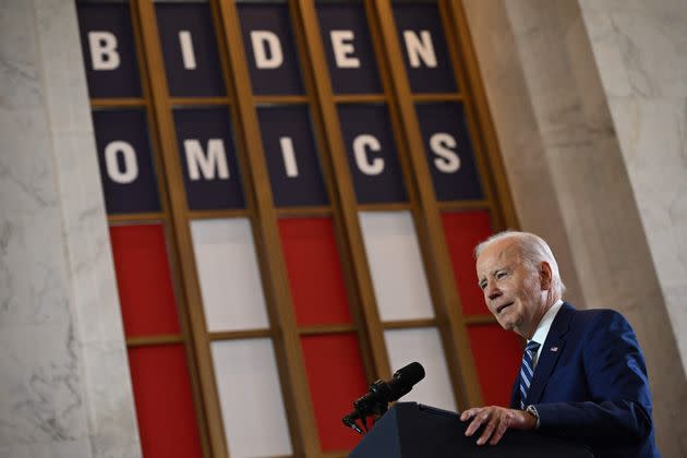 President Joe Biden touts his 