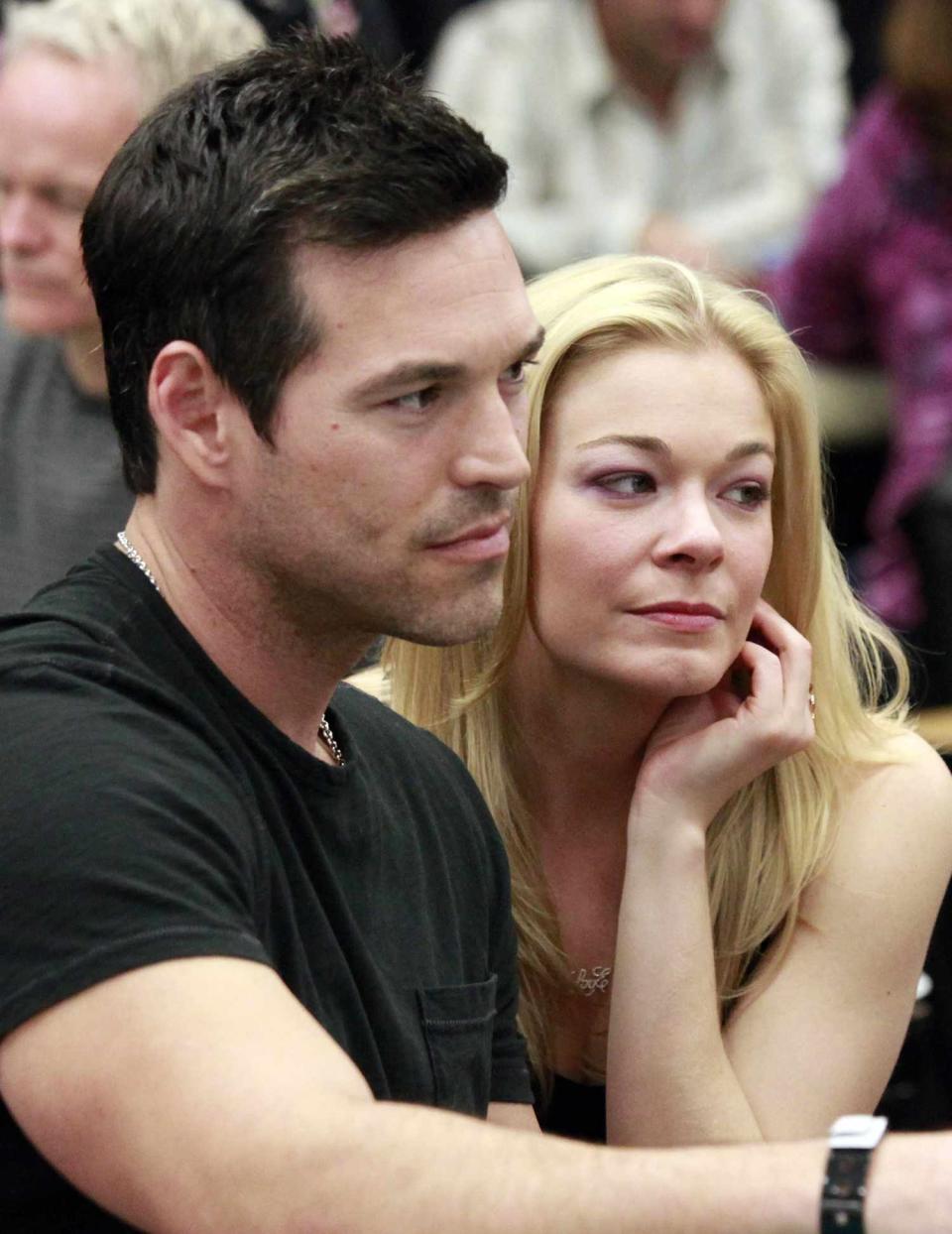 Eddie Cibrian and LeAnn Rimes attend the 8th Annual World Poker Tour Invitational at Commerce Casino on February 20, 2010 in City of Commerce, California.