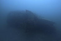 A sunken vehicle sit in the Mesaieed sea-line at the GMC dive site in Mesaieed, Qatar Wednesday, Nov. 30, 2022. World Cup fans in Qatar hoping to see some of the Gulf’s marine life are visiting the artificial reefs just off the coast of the small, peninsular Arab nation. The underwater installations of stripped-out vehicles, bicycles, concrete blocks and toilets attract divers across the Gulf Arab world and elsewhere. (AP Photo/Abbie Parr)