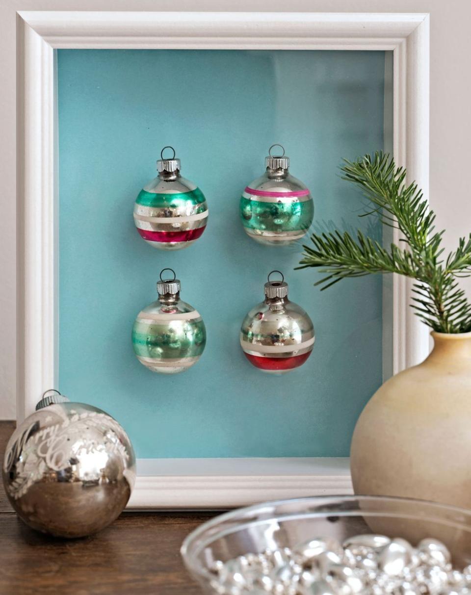 Christmas Ornament Shadow Box