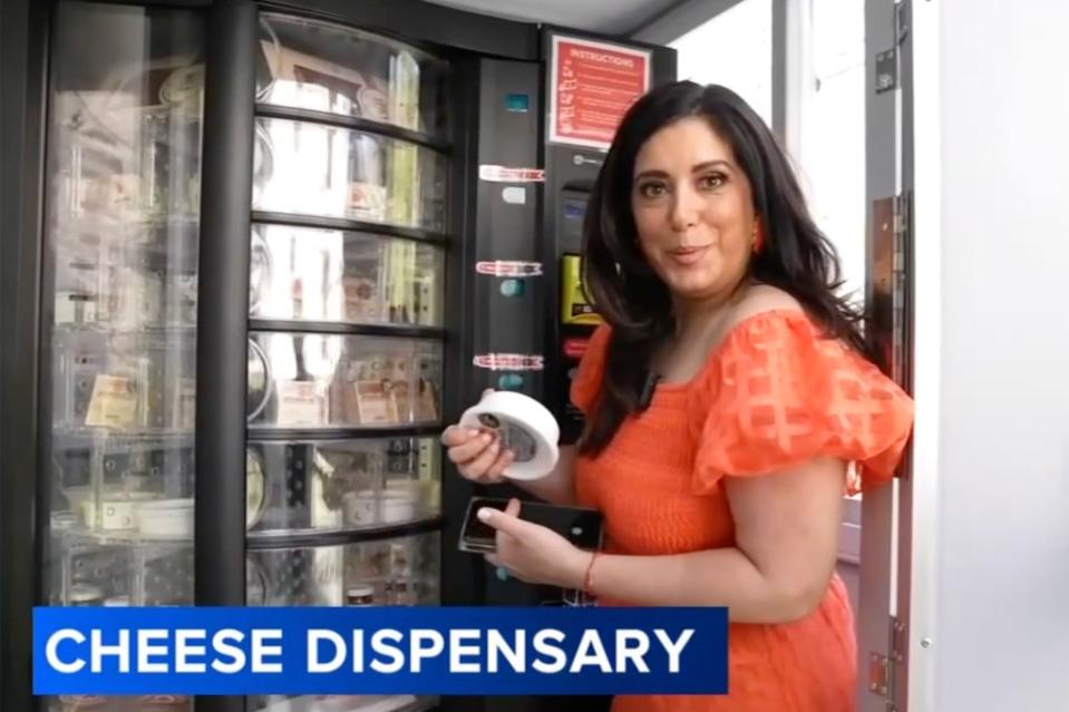 A cheese vending machine has opened in Philadelphia. ABC6