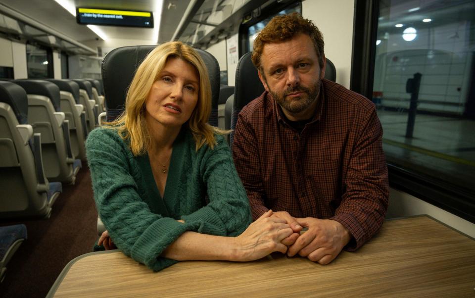 Sharon Horgan and Michael Sheen - Samuel Dore/BBC