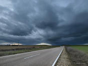 March 6: 'I Had To Escape' by anpegom. 'On a cold afternoon the heavens suddenly opened and a ferocious storm pounded the village of Valladolid in Spain.'