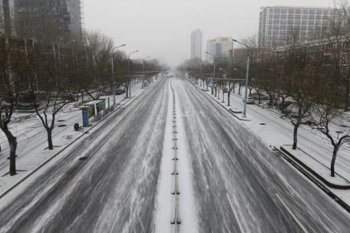 Streets and parks in Beijing and elsewhere are empty as people hunker down at home due to the coronavirus outbreak