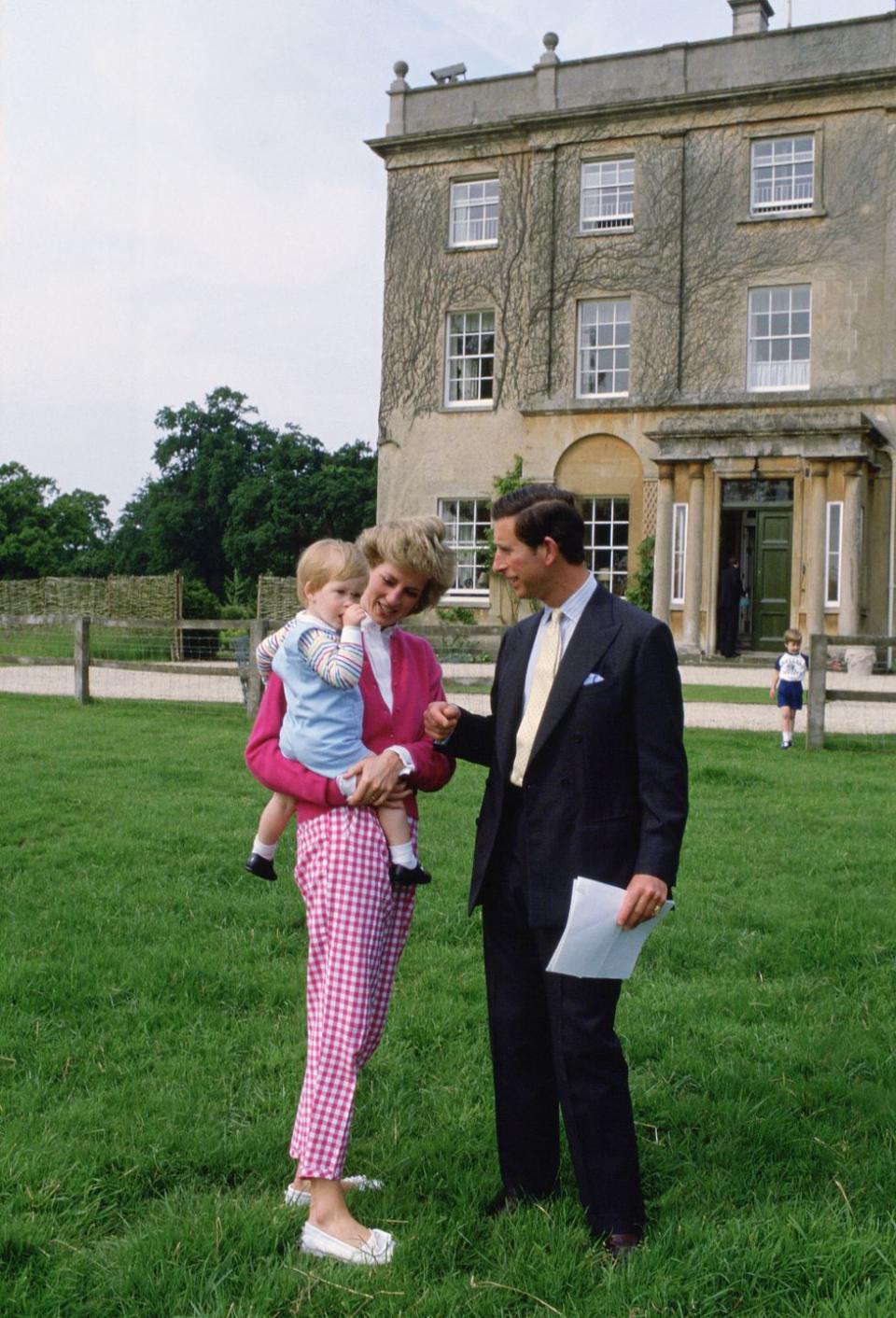 Princess Diana And Prince Charles With Harry