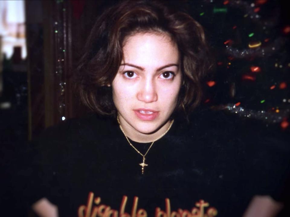 A young Jennifer Lopez in an undated photograph from Netflix's documentary "Halftime."