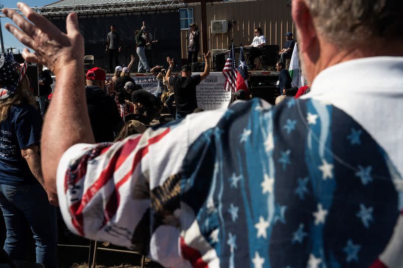 'Take Back Our Border' trucker convoy hosts rally in Quemado, Texas