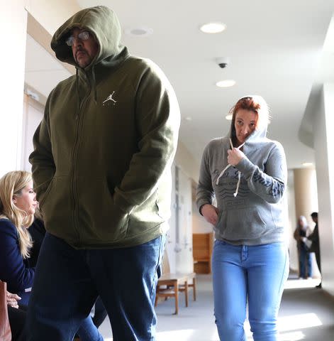 <p>James Carbone/Newsday RM via Getty</p> Steven Brown (left) and Amanda Wallace arrive at court.