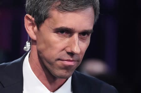 MSNBC anchor Matthews interviews former U.S. Rep. O'Rourke after the first U.S. 2020 presidential election Democratic candidates debate in Miami, Florida, U.S.