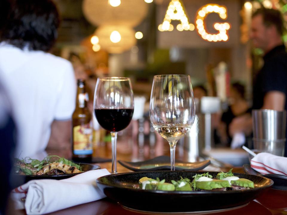 Avocado Grill restaurant in downtown West Palm Beach is popular for its eclectic small plates and weekend brunches.