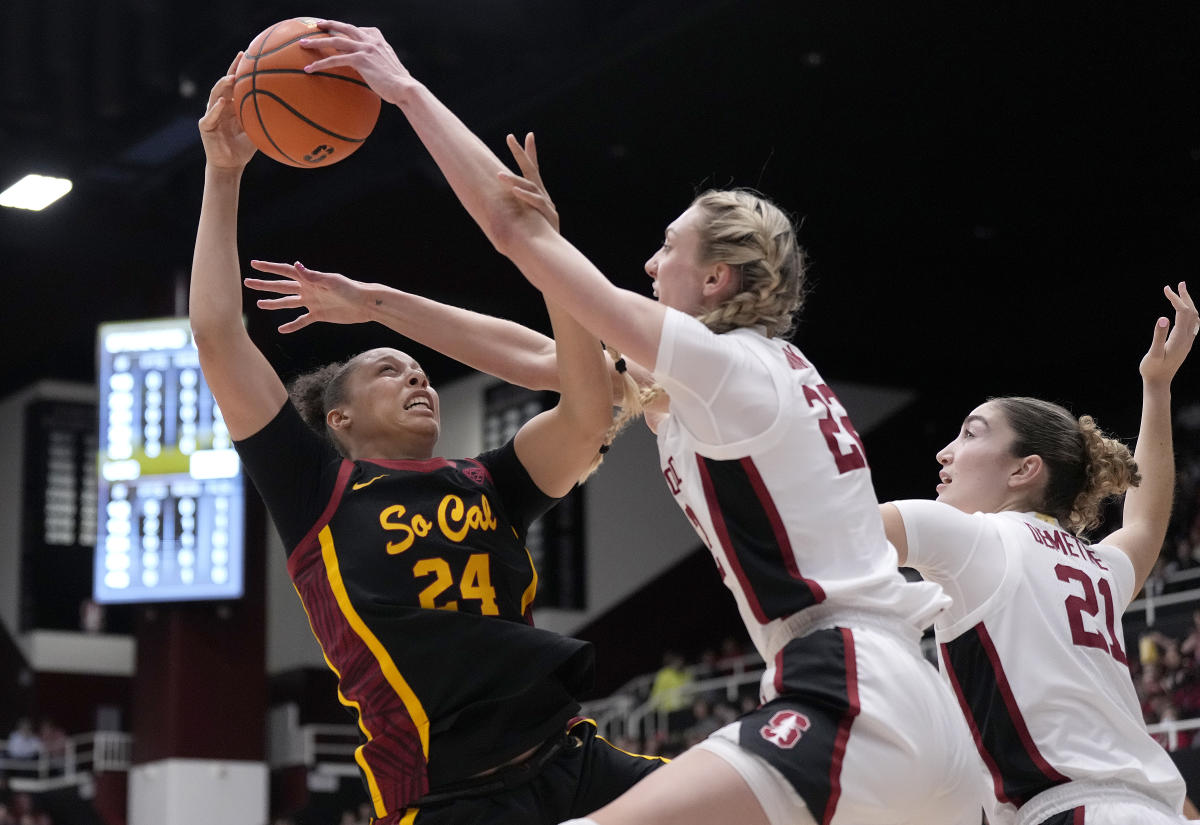 Ikuti pertandingan gelar konferensi bola basket wanita secara langsung: USC vs.  Stanford dan banyak lagi