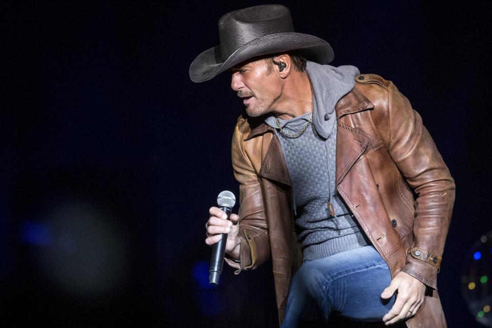 Tim McGraw performs on Friday, April 12, 2019, in Florence, Arizona.