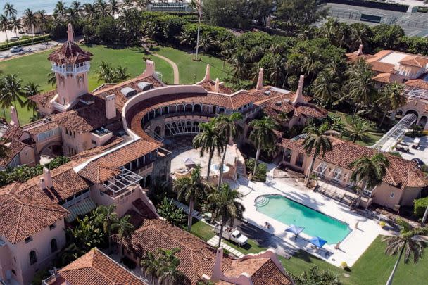 PHOTO: An aerial view of former President Donald Trump's Mar-a-Lago home after Trump said that FBI agents searched it, in Palm Beach, Fla., Aug. 15, 2022. (Marco Bello/Reuters, FILE)