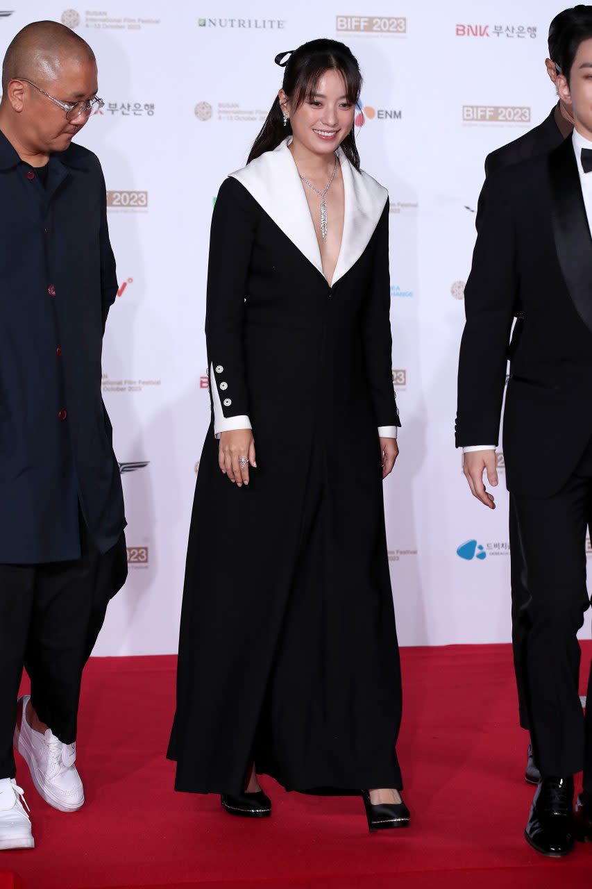 BUSAN, SOUTH KOREA - OCTOBER 04: South Korean actress Han Hyo-Joo attends opening ceremony of the 28th Busan International Film Festival on October 04, 2023 in Busan, South Korea. (Photo by Han Myung-Gu/WireImage)