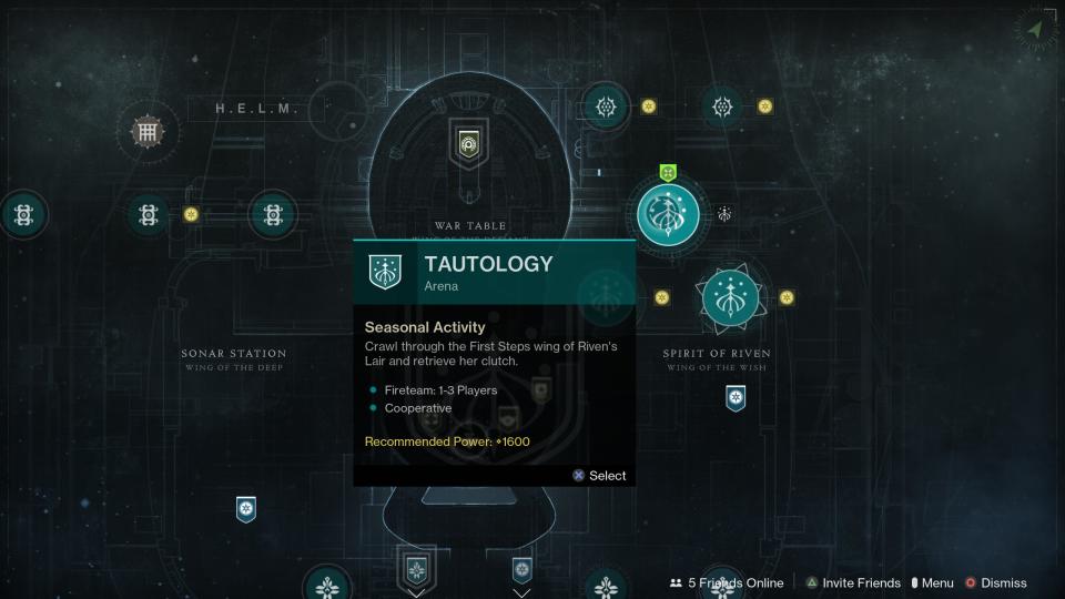 Destiny 2 Starcat locations - Tautology