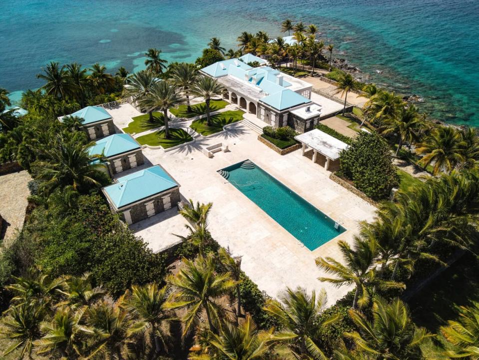 <div class="inline-image__caption"><p>An aerial view of Epstein’s estate on the Caribbean island of Little St. James.</p></div> <div class="inline-image__credit">Nick Heinemann/Getty Images</div>