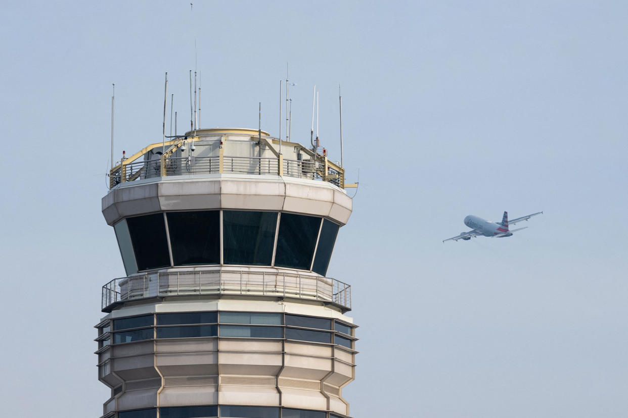 air traffic control tower SAUL LOEB/AFP via Getty Images