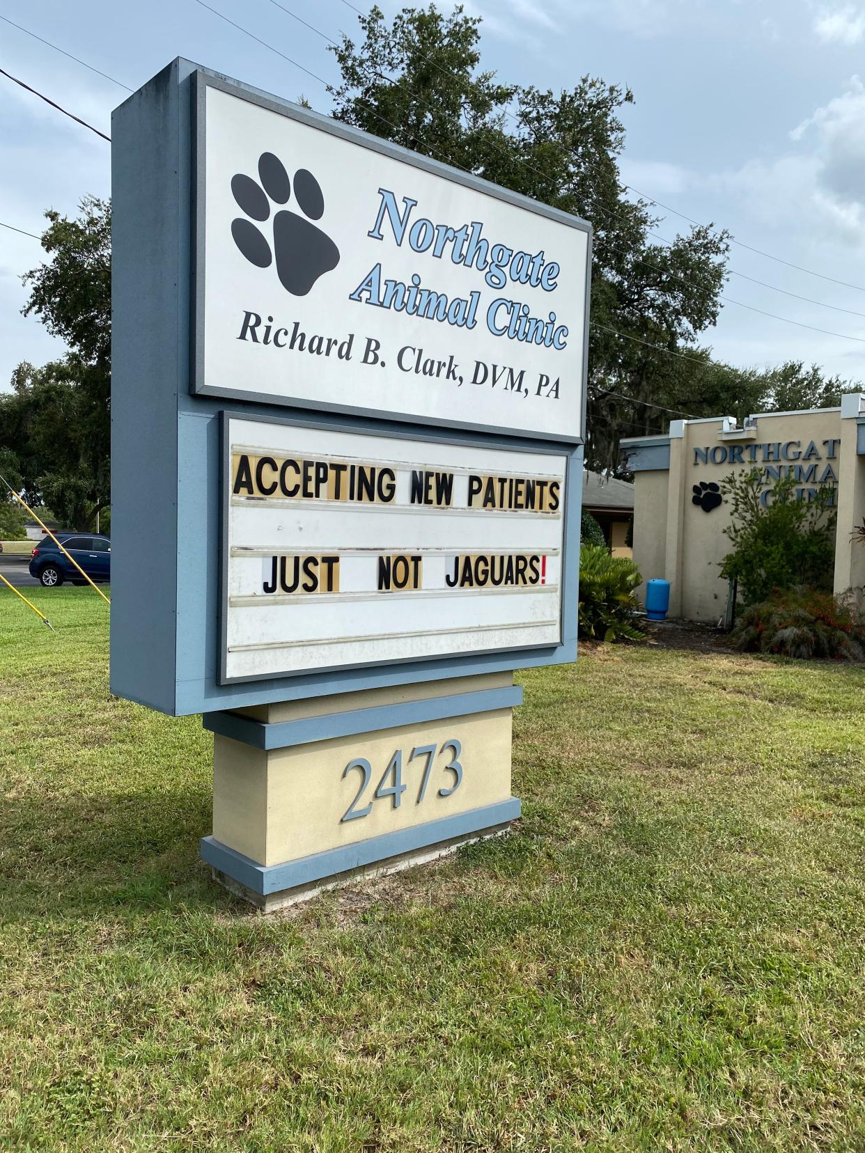 The good folks at Northgate Animal Clinic in Fruitland Park have kept their sense of humor.