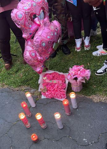 <p>Gail Maddox Trotter</p> A vigil was held Thursday outside the Birmingham, Ala. apartment where Mahogany was held hostage Feb. 25.