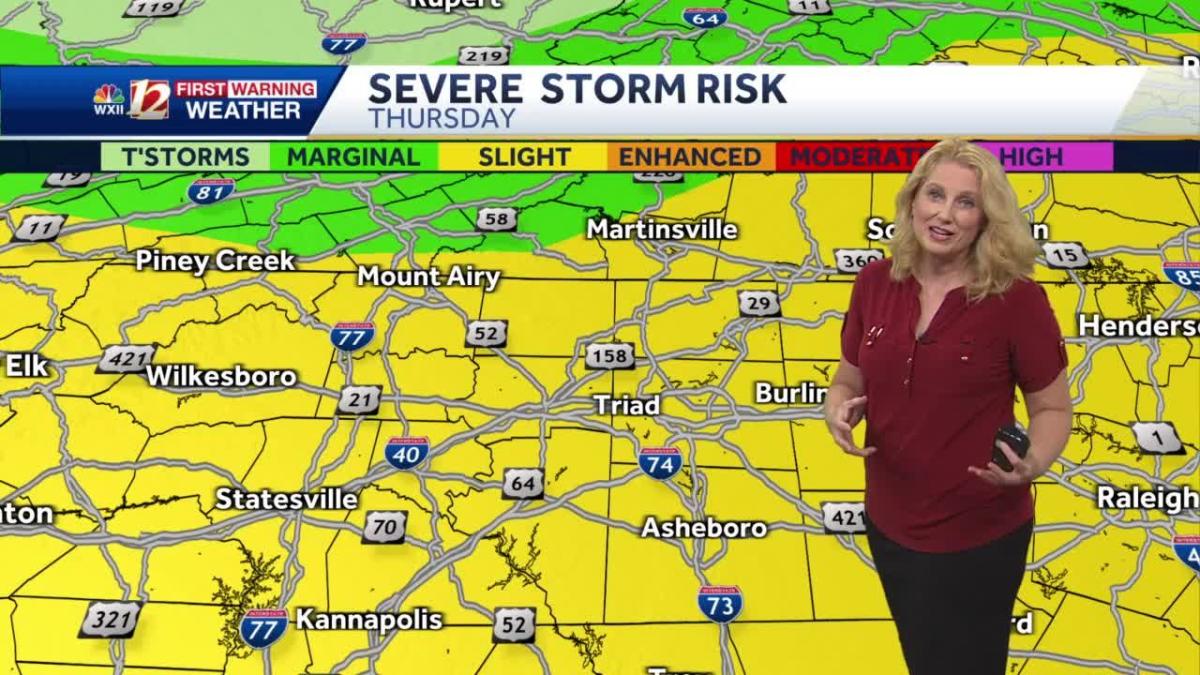 Slight Risk For Severe Storms Again On Thursday And Steamy Highs 5197