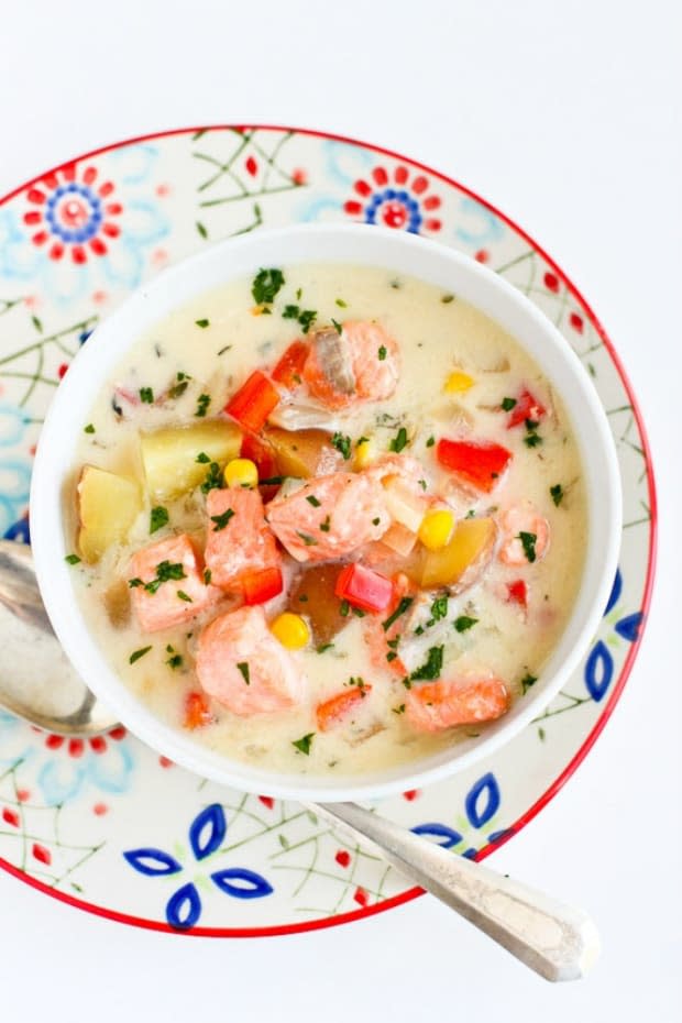 Light Chicken Potato Soup - Cookin Canuck