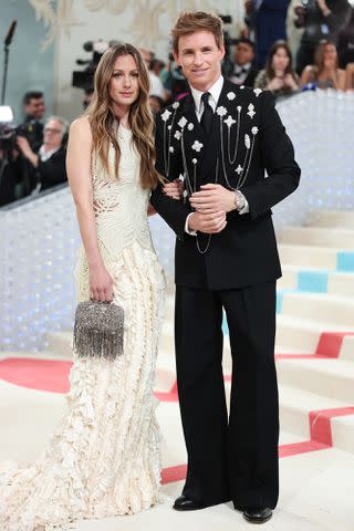 Christopher Polk/WWD/Getty Eddie Redmayne (Right) and Hannah Bagshawe at the 2023 Met Gala