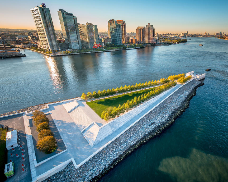 The Four Freedoms Park, which opened in 2012, is located on the southern tip of Roosevelt Island in New York City.&nbsp; (Photo: Four Freedoms Park Conservancy )