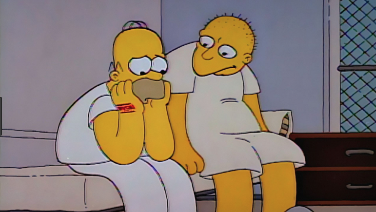 The Simpsons episode ‘Stark Raving Dad’ (Credit: Fox)