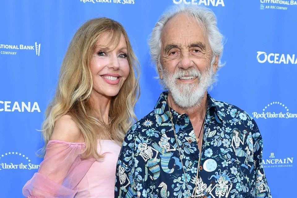 <p>Gilbert Flores/Variety/Getty</p> Shelby Chong and Tommy Chong at Oceana