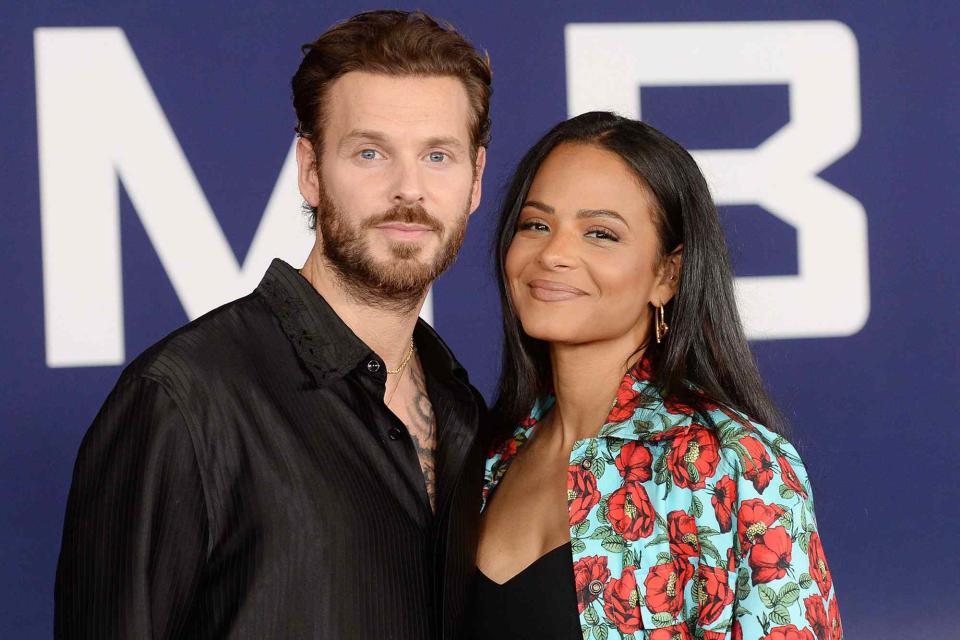 <p>Broadimage/Shutterstock </p> Christina Milian abd Matt Pokora at the 