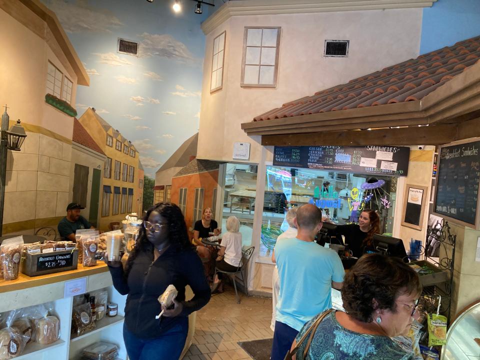 The cafe at Klinger's Bread Co. in South Burlington, shown Aug. 15, 2023.