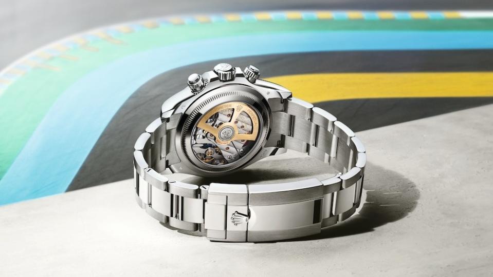 Superlative Chronometer-certified caliber 4132 powering the Cosmograph Daytona Celebrating 100 Years of Speed