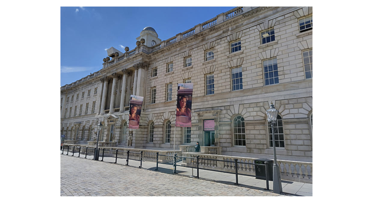  Photograph of exterior of Somerset House in London, where the Sony World Photography Awards 2024 exhibition is taking place. 