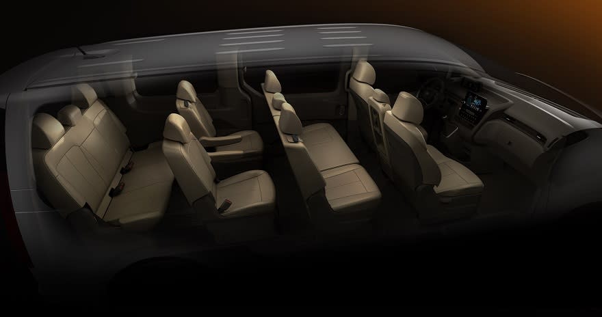 Hyundai Staria tiene capacidad para 11 personas.