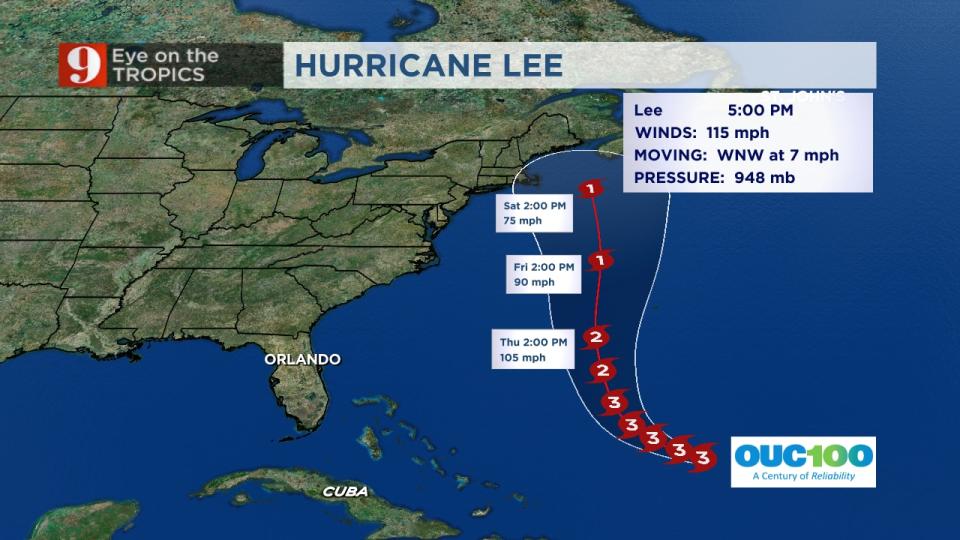 Hurricane Lee is still a major hurricane expected to stay well off our Florida coast.
