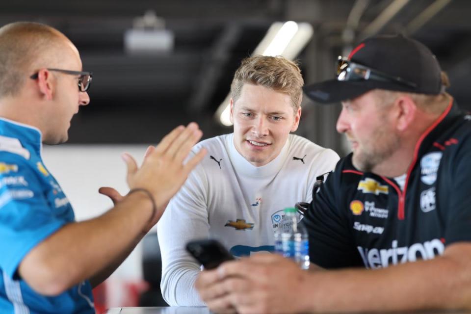 Josef Newgarden at St. Louis, Aug. 2022